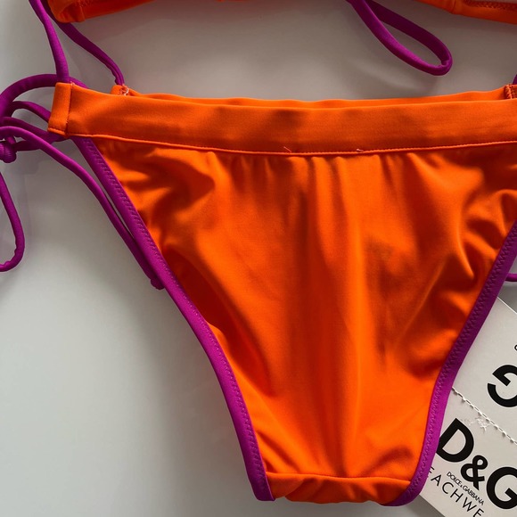 D&G• Y2K Vintage Halter Top Tie String Bikini Bottom Set - Picture 9 of 16